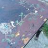 Hand Painted Primitive Farm Table, Priced 175.00