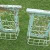Iron and wood window baskets.  Two sizes, 35.00 and 25.00. 