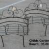 Childs garden benches.  Priced 38.00.  