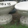 Faux Marble Planters, Priced 60.00 each.  