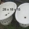 Faux Marble Planters, Priced 60.00 each.  