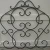Decorative heavy iron panel.  Great size for a twin headboard.  Priced 95.00.  