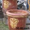 Nice large Terra-Cotta planting pots.   Priced 55.00 each.   