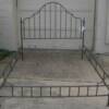 Iron Queen Size Bed, missing small finials on foot board.    Priced 175.00