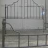 Iron Queen Size Bed, missing small finials on foot board.    Priced 175.00