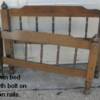 Twin Bed with iron rails.  Priced 50.00
