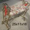 Iron Deco Bench, Priced 189.00.  
