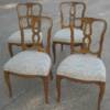 Nice French Provincial Dining Chairs.    They're all in great condition, ready for some chalk paint and new upholstery.  Priced 245.00 for all four.   