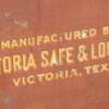 Old metal safe with key made in Victoria Texas.   This safe is light-weight and on castors.   Priced 899.00.  
